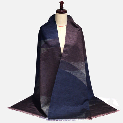 Meisen Stole Half Moon Kasane (Dark Blue Brown)